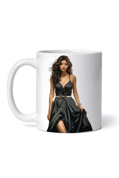 INOVATIX Personalized white mug, Aja Dress, INOVATIX®. 330ml