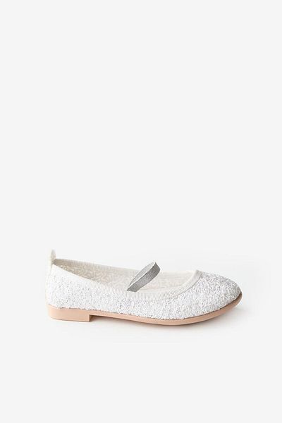 Le Mabelle White Sequined Girl's Ballerina Ballet