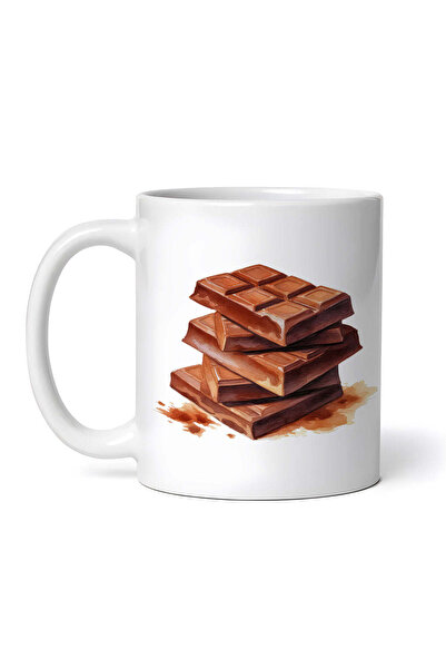 OEM Cană albă personalizată, batoane de ciocolată, Inovatix®. 330 ml