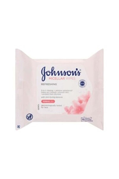 Johnson Johnson's Micellar Cleansing Wipes 25 Count for Normal Skin