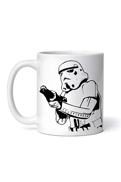 OEM Cană albă personalizată, Star Wars Stormtrooper cu g*n în mână, INOVATIX®...