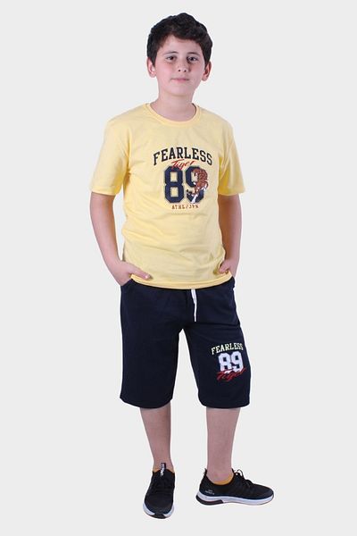 FYK KİDS BOY'S BOTTOM-TOP CAPRY-THE SHIRT SET