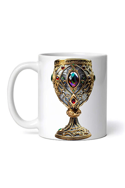 OEM Personalized white mug, Rainbow Stone Chalice, INOVATIX®. 330ml