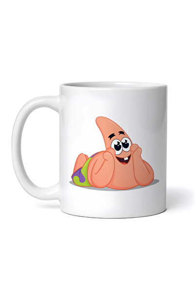 OEM Cană albă personalizată, meme Patrick Star leneș, Inovatix®. 330 ml
