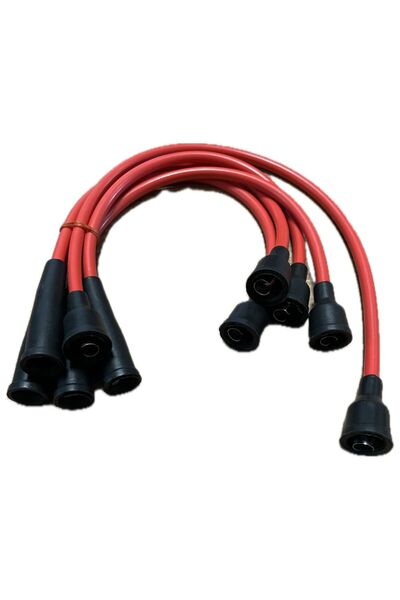 TEKNOPARTS R12 Toros 1.4 Motor Uyumlu  Buji Bobin Kablosu Performans Kırmızı ...