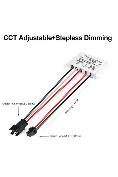 Choice Dupont Wire CCT 12V 5A LED Dimmer Switch Capacitive CCT Adjustable Touch Sensor Switch For Bathroom