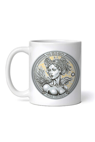 OEM Cană albă personalizată, zodia Fecioară, INOVATIX®. 330ml
