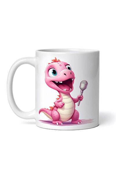 OEM Cană albă personalizată, pui de dinozaur Goliat, INOVATIX®. 330ml