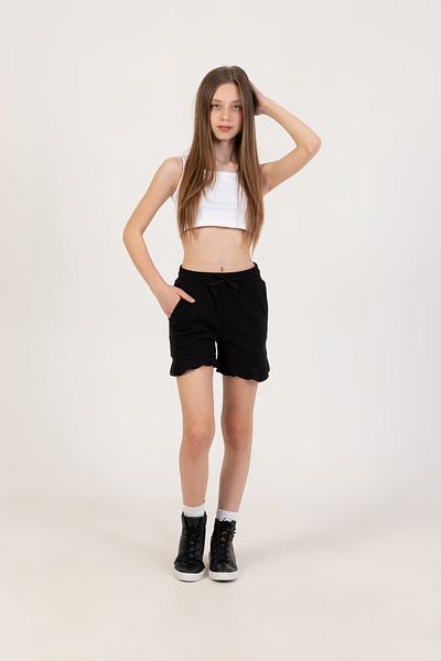 Nickel Girl's Summer Shorts Crepe Fabric