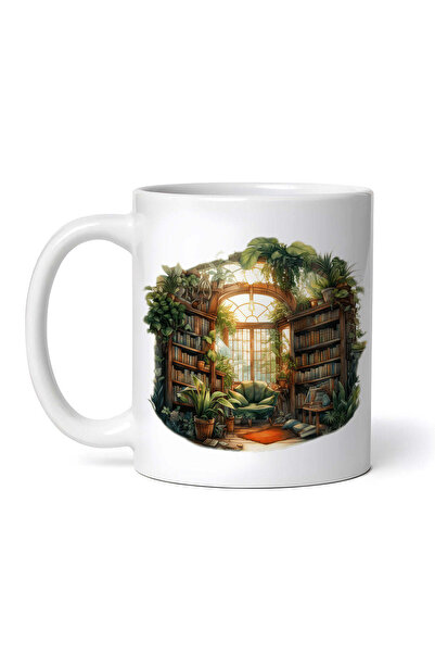 OEM Εξατομικευμένη λευκή κούπα, Alima Reading Space, INOVATIX®. 330ml