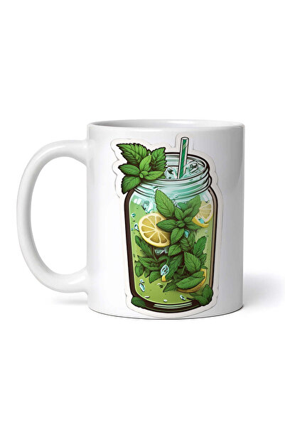 OEM Cană albă personalizată, Limonadă cu mentă și felii de tămâie, INOVATIX®. 330ml