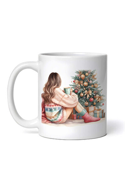 OEM Εξατομικευμένη Λευκή Κούπα, Χριστουγεννιάτικη Ζωγραφική Lumen, Inovatix®....