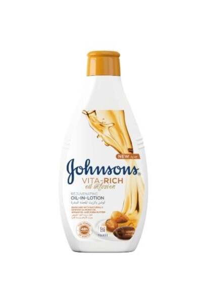 Johnson's لوشن فيتا ريتش باللوز وزيت الارغان وزبده الشيا للبشرة من جونسون -40...