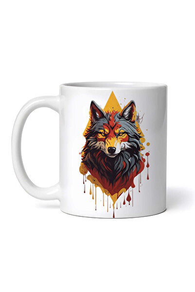 OEM Εξατομικευμένη Λευκή Κούπα, Ο Γέρος Λύκος, Inovatix®. 330ml