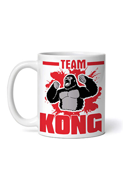 OEM Cană albă personalizată, Echipa Kong Godzilla Regele Monștrilor, INOVATIX®. 330 ml