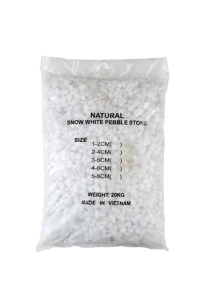 ACE Natural Snow White Pebble Pack (1-2 cm, 20 kg)