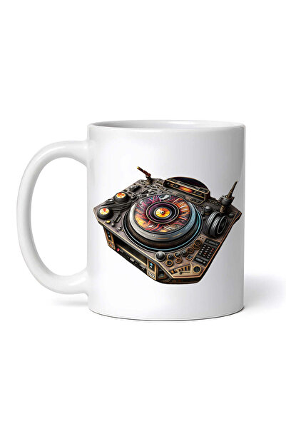 OEM Cană albă personalizată, Dj Station From The Future, Inovatix®. 330ml