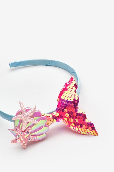 Le Mabelle Orange Sequined Mermaid Figured Girl's Crown