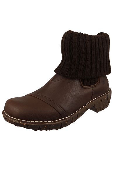 El Naturalista Yggdrasil N097 Damen Stiefelette Elegant Winterschuhe Leder Braun Brown