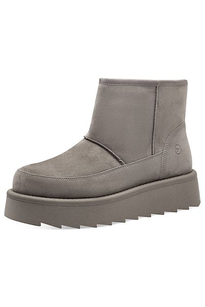 Tamaris Damen Elegante Stiefelette 1-26818-43 Grau 200 Grey Leder Mit Touch-it & Removable Sock
