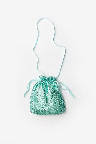 Le Mabelle Mint Sequined Girl's Bag