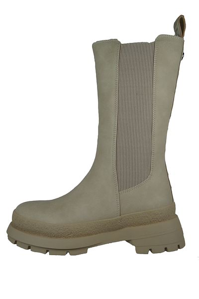 Buffalo Damen Sportliche Stiefel Sveja 1210021 Creme Creme Kunstleder Mit Perfect Fit Durch Memory Foam
