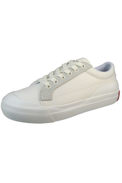 Levi's Damen Low Sneaker Ls1 Low S Low Top 234215-636 Weiß 51 Regular White Leinen