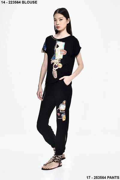DQMANE Design Beaded Tracksuit Set
