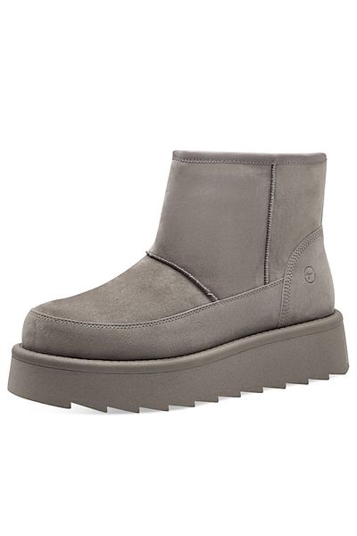 Tamaris Damen Elegante Stiefelette 1-26818-43 Grau 200 Grey Leder Mit Touch-it & Removable Sock