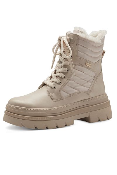 Marco Tozzi Damen Elegante Stiefelette 2-26289-41 Creme 402 Cream Comb Textil/synthetik Mit Mt Feel Tex