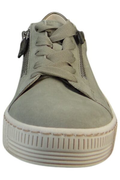 GABOR Damen Low Sneaker Low Top 63.334 Grau 11 Schilf Leder