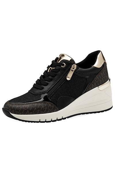 Marco Tozzi Damen Low Sneaker Low Top 2-23723-41 Schwarz 091 Black Comb Textil/synthetik