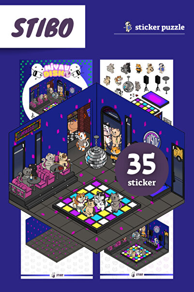 Stibo Miyav Disko Sticker Puzzle