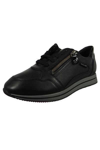 Mephisto Damen Low Sneaker Leenie Silk P5140514 Schwarz 7800 Black Leder Mit Laufsohle Mit Schockabsorberwech
