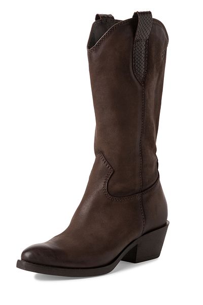 Tamaris Damen Cowboy Stiefel Western 1-25706-43 Braun 322 Brown Nubuc Leder Mit Touch-it