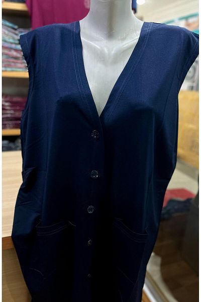 TCR Plus Size Women's Lycra Buttoned Pocket Combed Cotton Vest Tunic