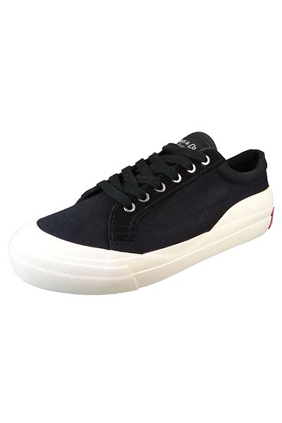 Levi's Herren Low Sneaker Ls1 Low Top 234213-672 Schwarz 59 Regular Black Leinen