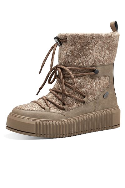 Marco Tozzi Damen Stiefel Stiefel Winterschuhe 2-26290-41 Grau 344 Taupe Comb Textil/synthetik Mit Mt Feel