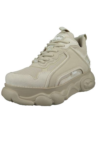 Buffalo Damen Low Sneaker Cld Chai Low Top Vegan 1630426 Creme Cream Kunstleder Mit Perfect Fit Memory Sohl