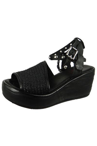 A.S.98 Damen Sandalen Arca A76002-0101 Schwarz 6002 Arca Leder