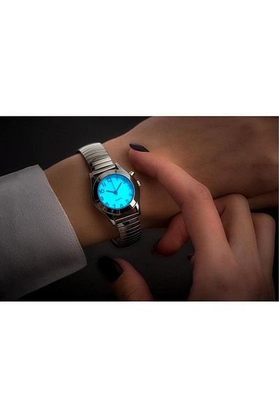 Saban Wrist Watch with Flexible Strap, Illuminated Dial, Stylish Stainless Steel