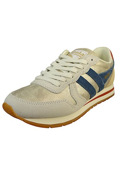 Gola Damen Low Sneaker Daytona Blaze Clb338 Clb338 Goldfarben Jf Gold/ink/orange Spice Kunstleder