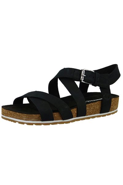 Timberland A1mr3 Malibu Waves Ankle Sandal Damen Sandalen Jet Black Schwarz