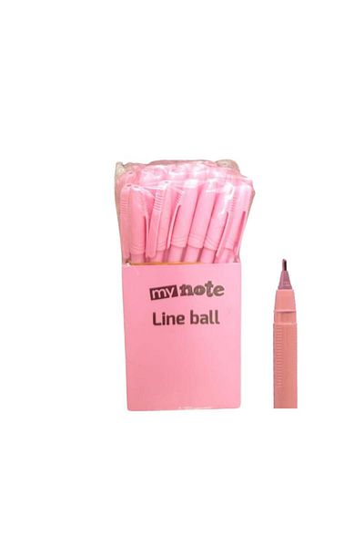 Mynote Line Ball 50 Pp Box Pastel Pink