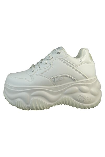 Buffalo Damen Low Sneaker Blader One 1630860 Weiß White Kunstleder