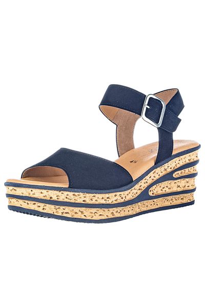 GABOR Damen Sandalen 64.651 Blau 16 Atlantik Leder