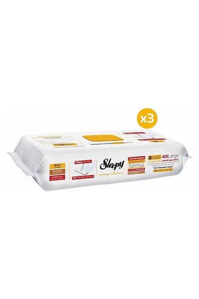 Sleepy Easy Clean Soap Added Mopa Compatible Floor Cleaning Towel 3X50 (150 Sheets)