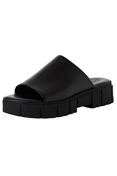Tamaris Damen Sandalen 1-27252-42 Schwarz 007 Black Uni Leder Mit Touch-it