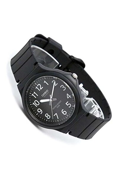 Casio Men's Resin Analog Quartz Watch Mw-240-1bvdf - 44 Mm - Black