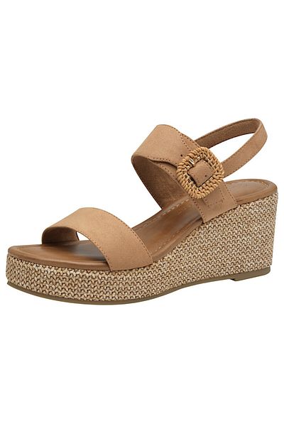 Marco Tozzi Damen Sandalen 2-28039-44 Braun 473 Nougat Textil